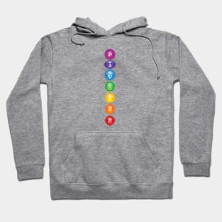 7 Chakra Symbols - WBG VT 01 Hoodie